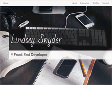 Tablet Screenshot of lindseysnyder.com
